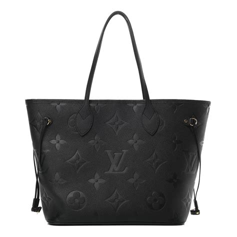 lv neverfull black and white|Neverfull MM Mid Size Leather Tote .